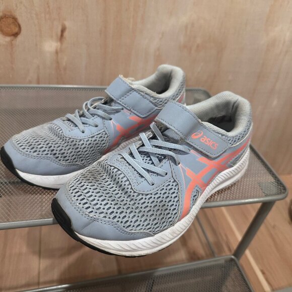 Asics Girl Contend 7 PS Running Shoes Mesh Adjustable Strap Closure Youth Size 3 - Picture 14 of 16